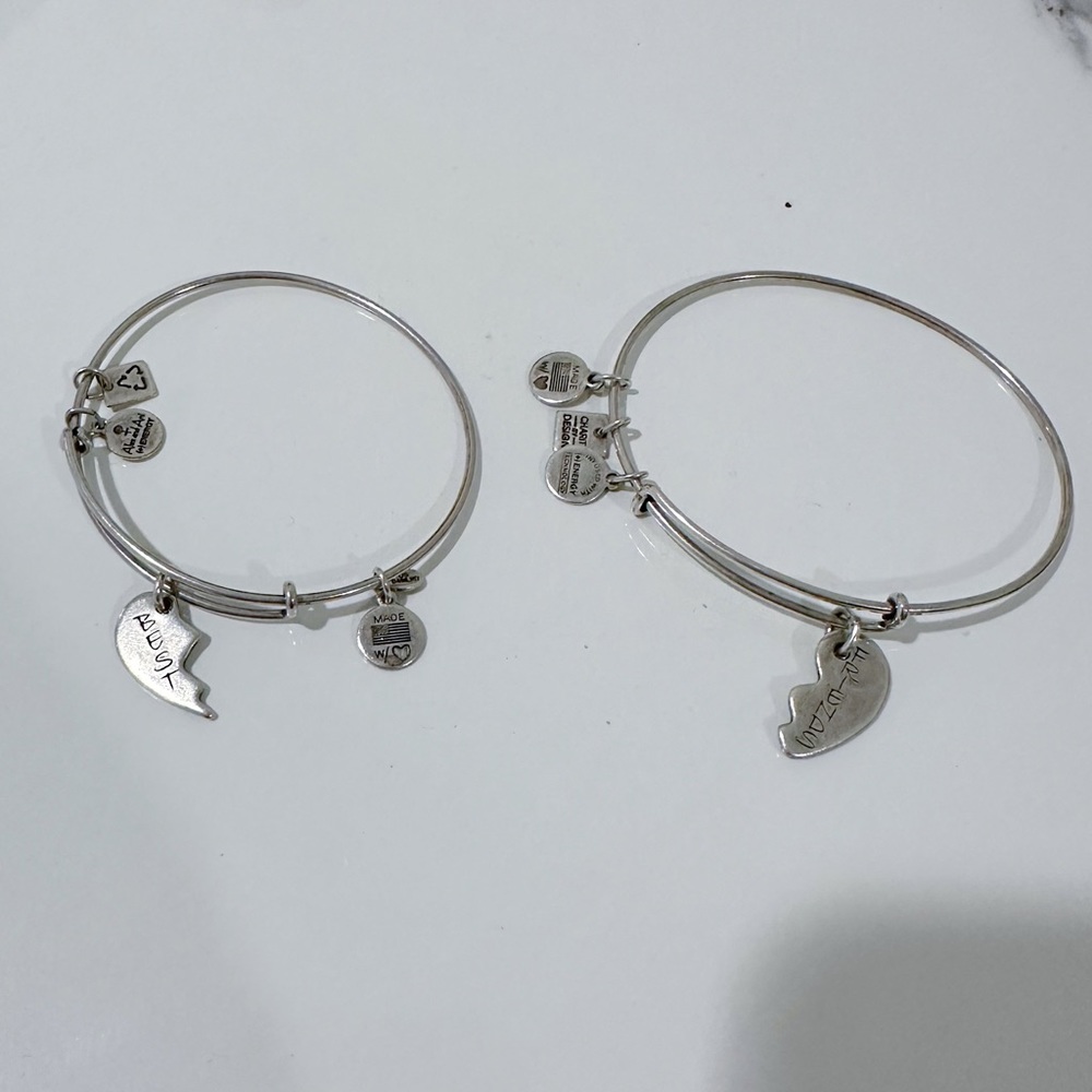 Alex and Ani “Best Friends” set of 2 charm bangles